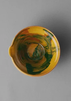Poterie Barbotine Marbled Pouring Bowl