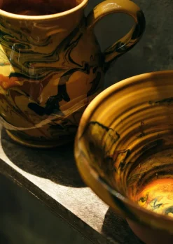 Poterie Barbotine Marbled Pitcher