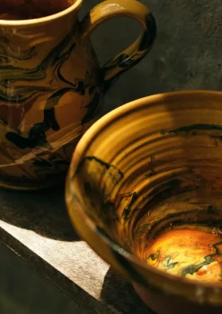 Poterie Barbotine Marbled Pouring Bowl