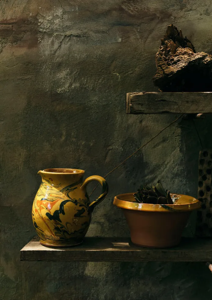 Poterie Barbotine Marbled Pitcher