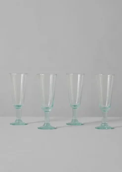 Recycled Bolivian Champagne Glasses Set