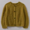 Ribbed Mohair Blend Cardigan