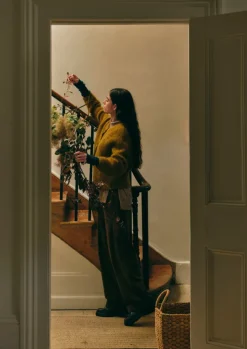 Ribbed Mohair Blend Cardigan