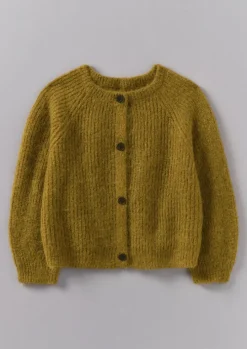Ribbed Mohair Blend Cardigan