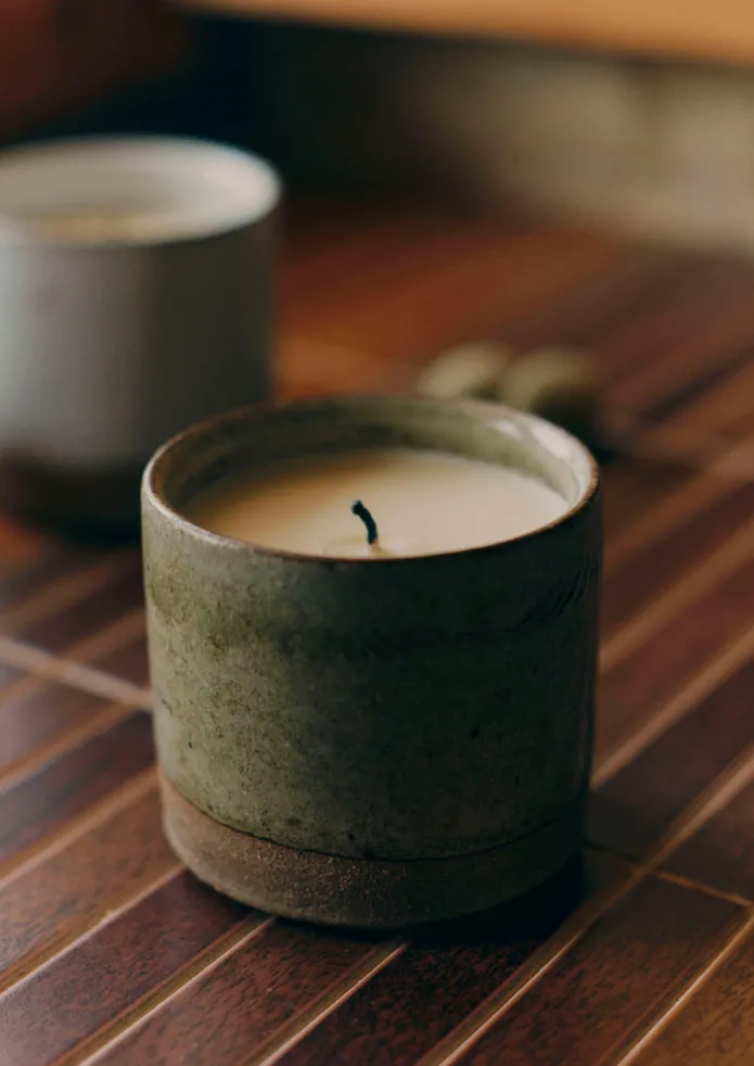 Rose and Geranium Scented Candle