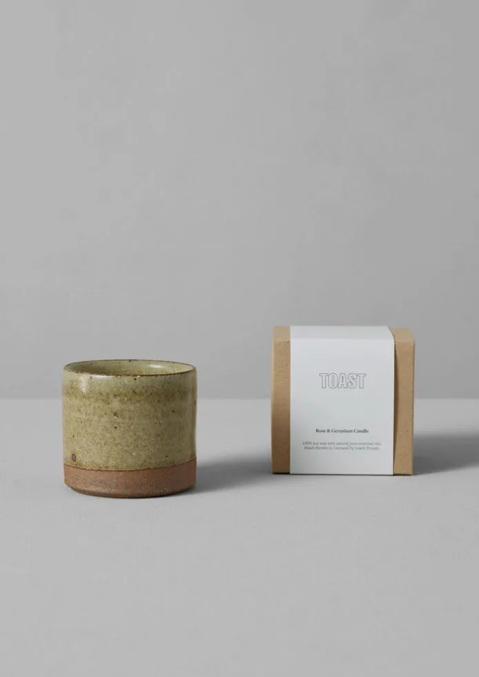 Rose and Geranium Scented Candle