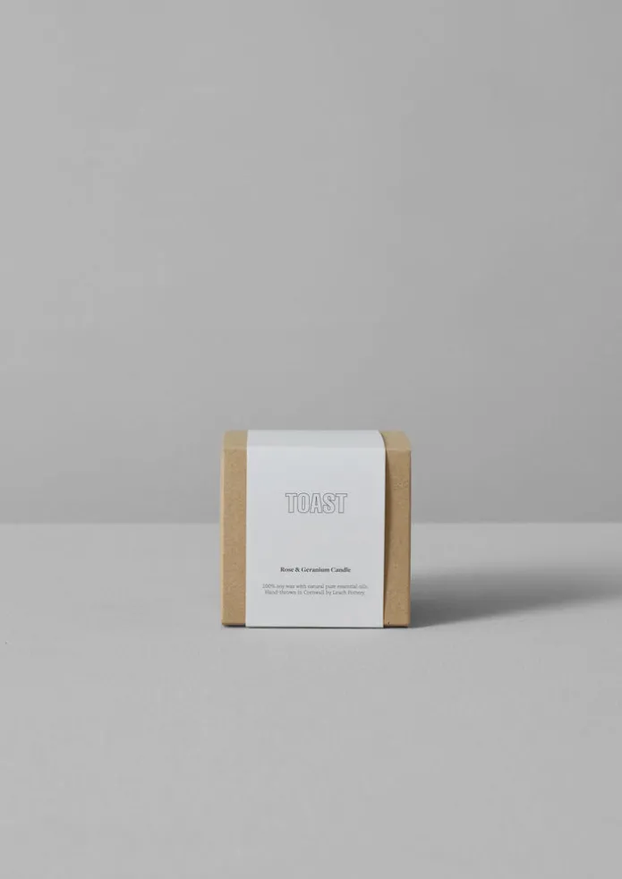 Rose and Geranium Scented Candle