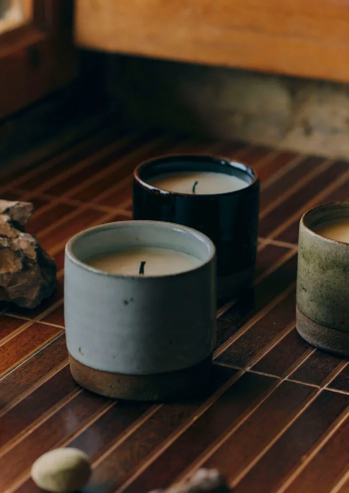 Rose and Geranium Scented Candle