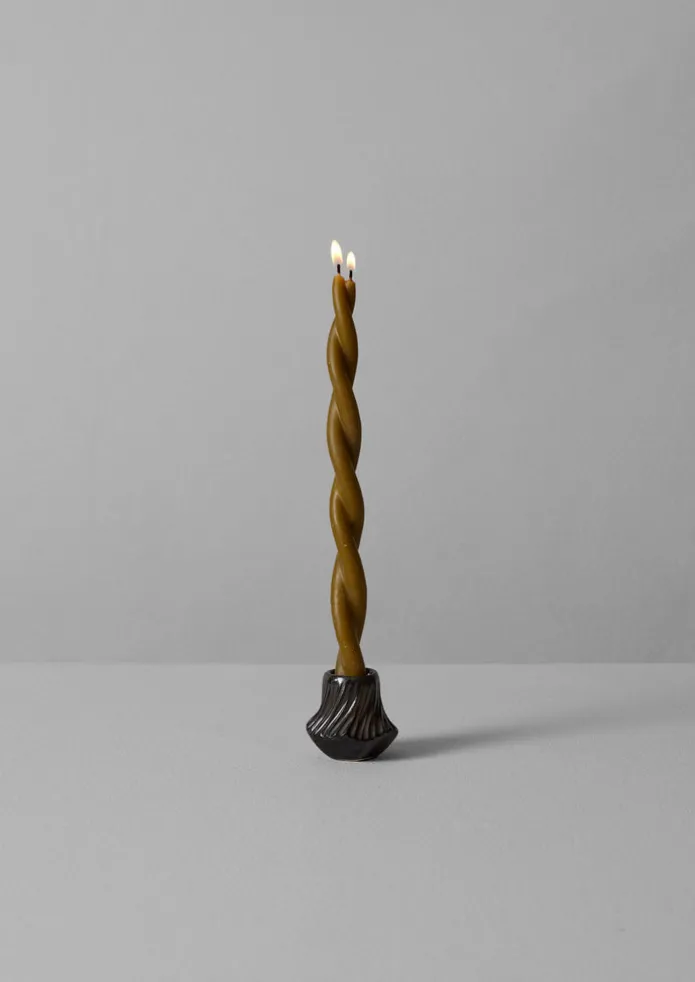 Skar Organics Beeswax Twist Dinner Candle