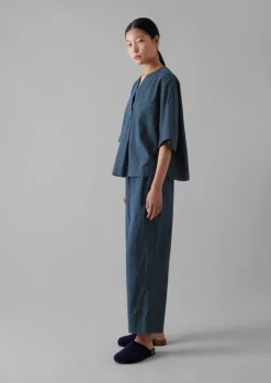 Sketched Check Cotton Pyjama Trousers