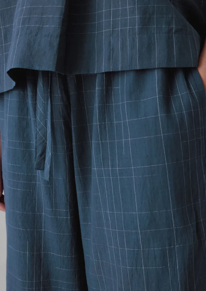 Sketched Check Cotton Pyjama Trousers