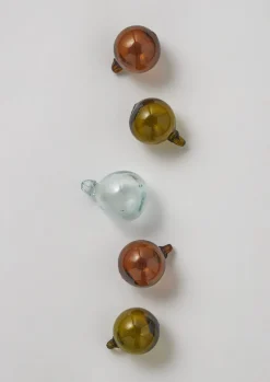 Small Hand Blown Glass Bauble Set