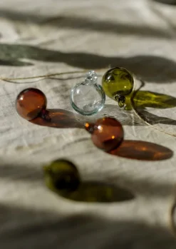 Small Hand Blown Glass Bauble Set