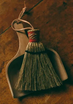 Sorghum Table Dustpan and Brush