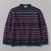 Soundwave Jacquard Crew Neck Sweater