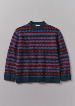 Soundwave Jacquard Crew Neck Sweater