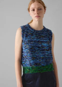 Space Dyed Wool Knitted Tank