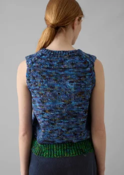 Space Dyed Wool Knitted Tank