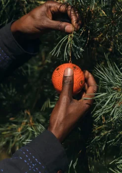 Starburst Hand Painted Bauble
