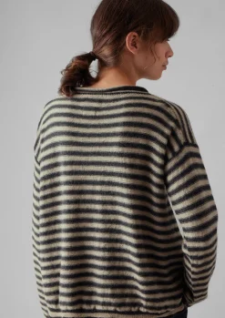 Stripe Alpaca Wool Sweater