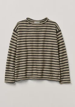Stripe Alpaca Wool Sweater