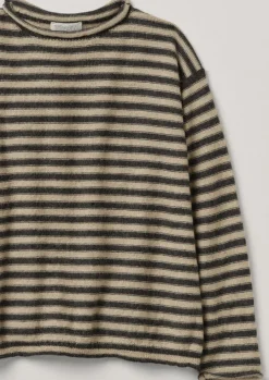 Stripe Alpaca Wool Sweater