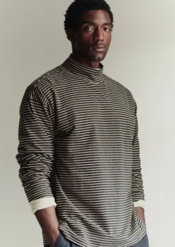 Stripe Cotton Jersey Long Sleeve Tee