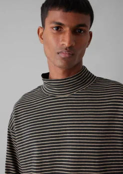 Stripe Cotton Jersey Long Sleeve Tee