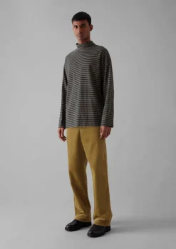 Stripe Cotton Jersey Long Sleeve Tee