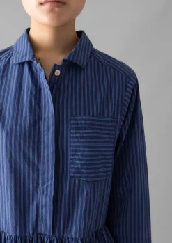 Stripe Poplin Shirt Dress