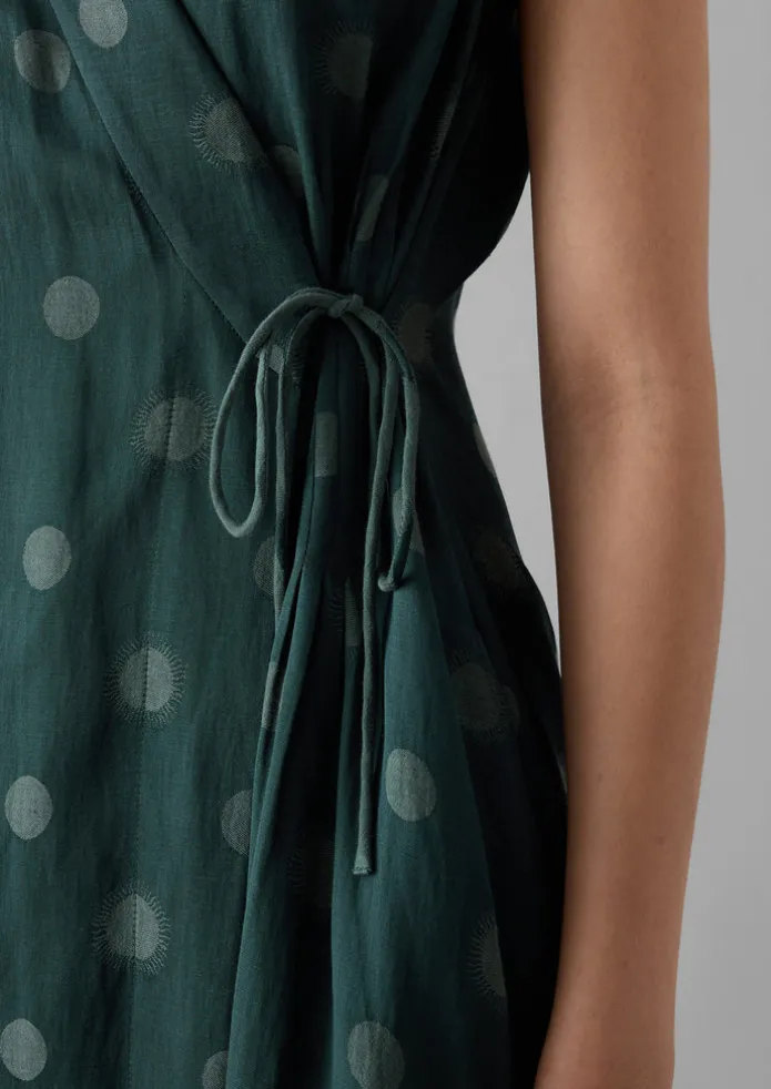 Sun and Moon Jacquard Dress