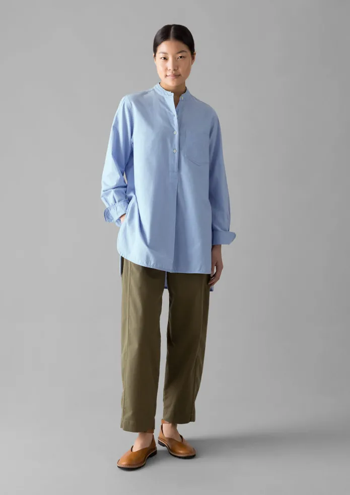 Taro Cotton Oxford Long Shirt