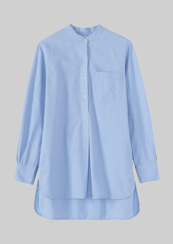 Taro Cotton Oxford Long Shirt