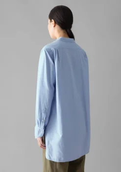 Taro Cotton Oxford Long Shirt