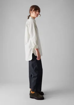 Taro Stripe Organic Cotton Poplin Shirt