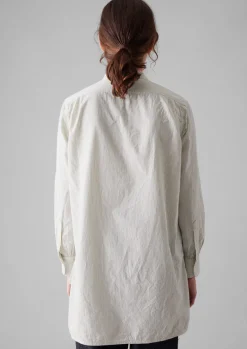 Taro Stripe Organic Cotton Poplin Shirt