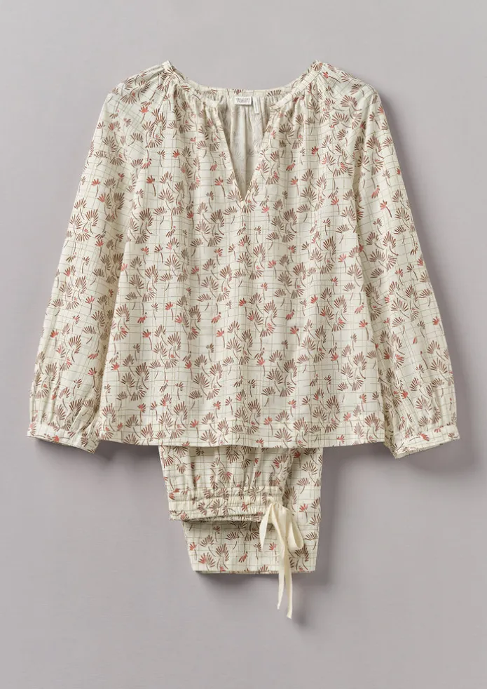 Trellis Floral Block Print Pyjamas