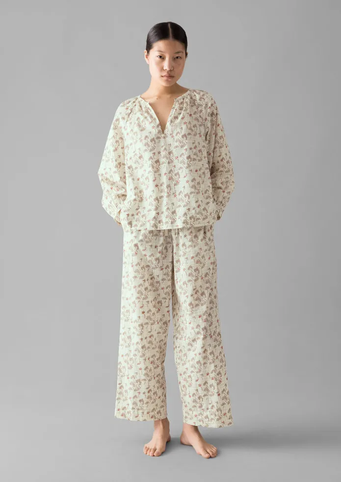 Trellis Floral Block Print Pyjamas