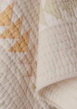 Triangle Patchwork Check Cotton Quilt