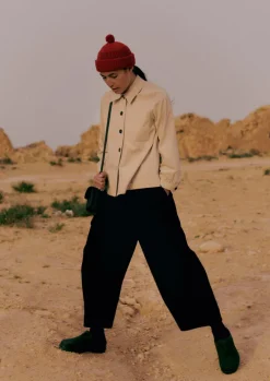 Waffle Stitch Wool Beanie