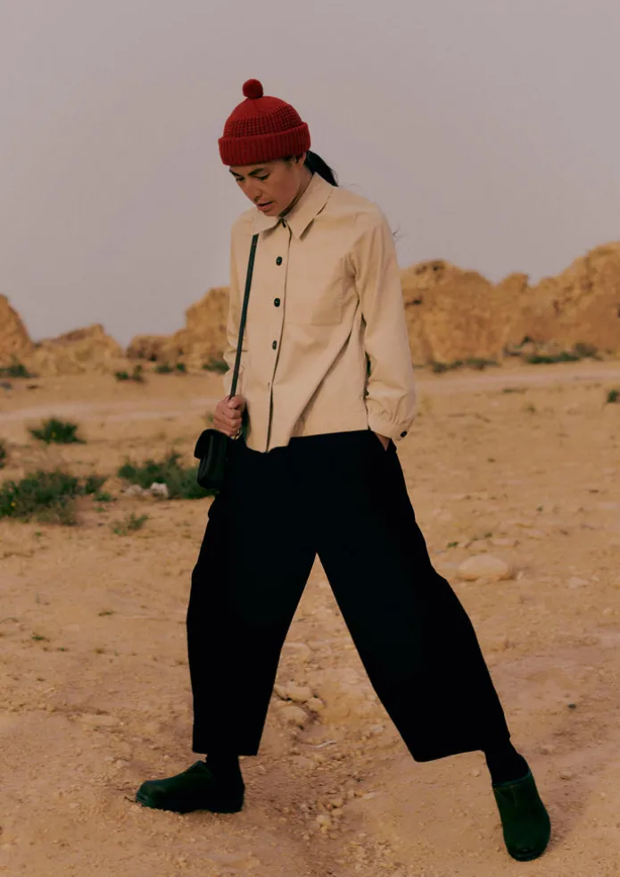 Waffle Stitch Wool Beanie