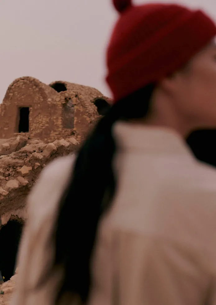 Waffle Stitch Wool Beanie