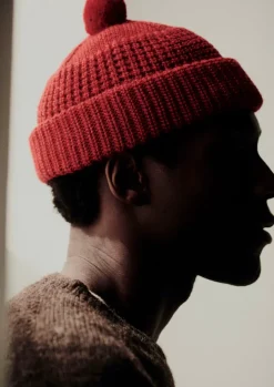 Waffle Stitch Wool Beanie