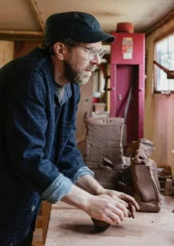 Willow Pottery Salad Bowl