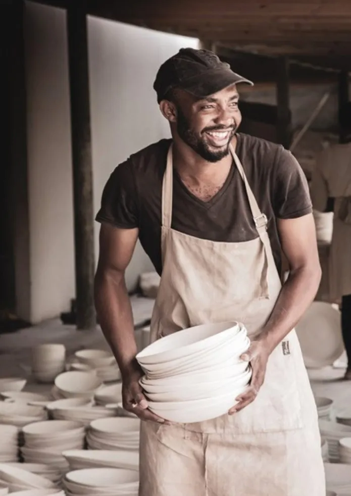 Wonki Ware White Wash Mug