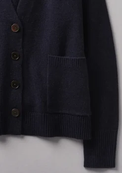 Wool Cashmere Boxy Cardigan