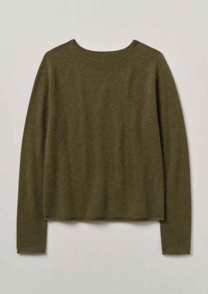 Wool Cashmere Neat Sweater