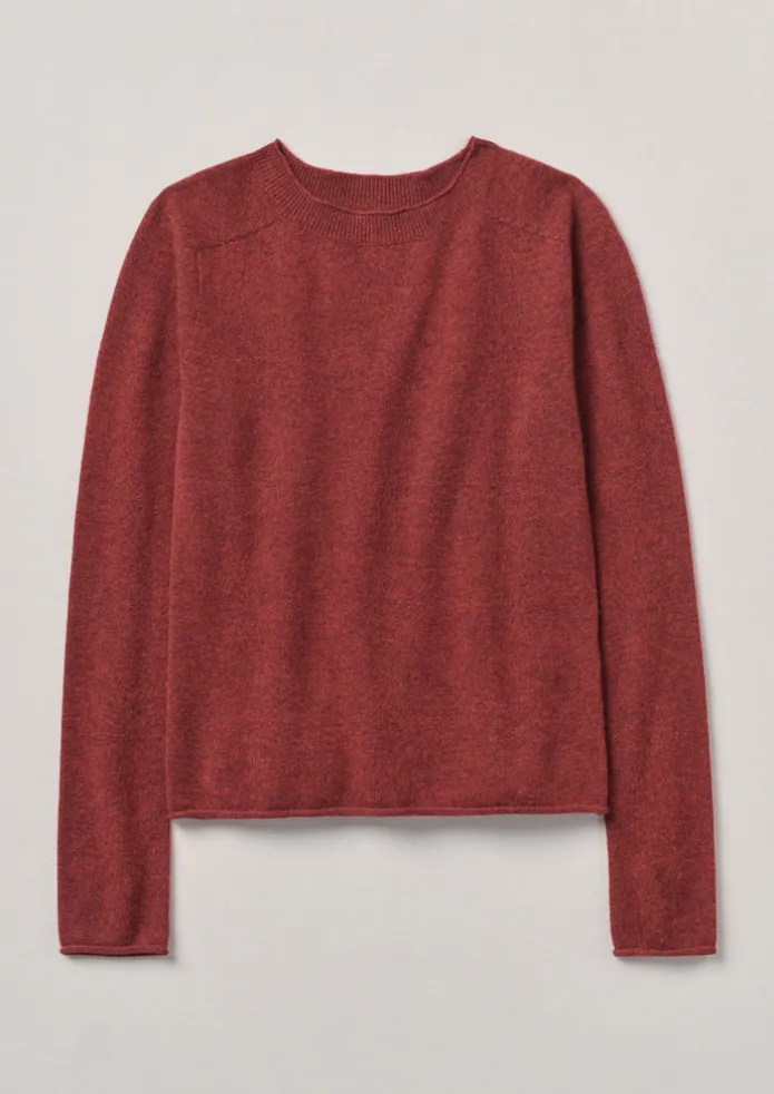 Wool Cashmere Neat Sweater