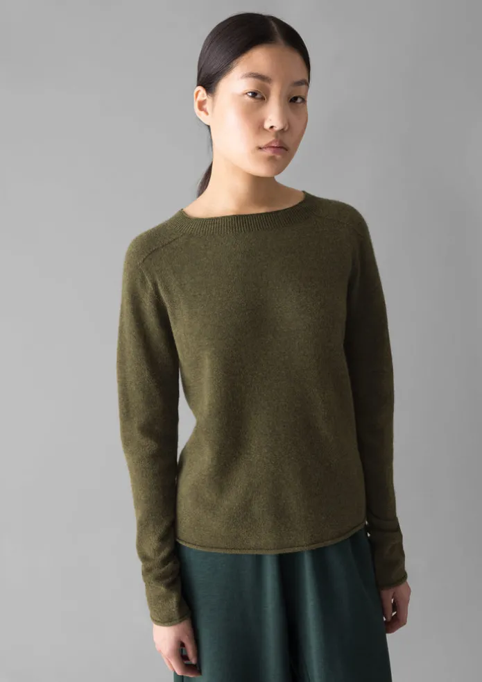 Wool Cashmere Neat Sweater