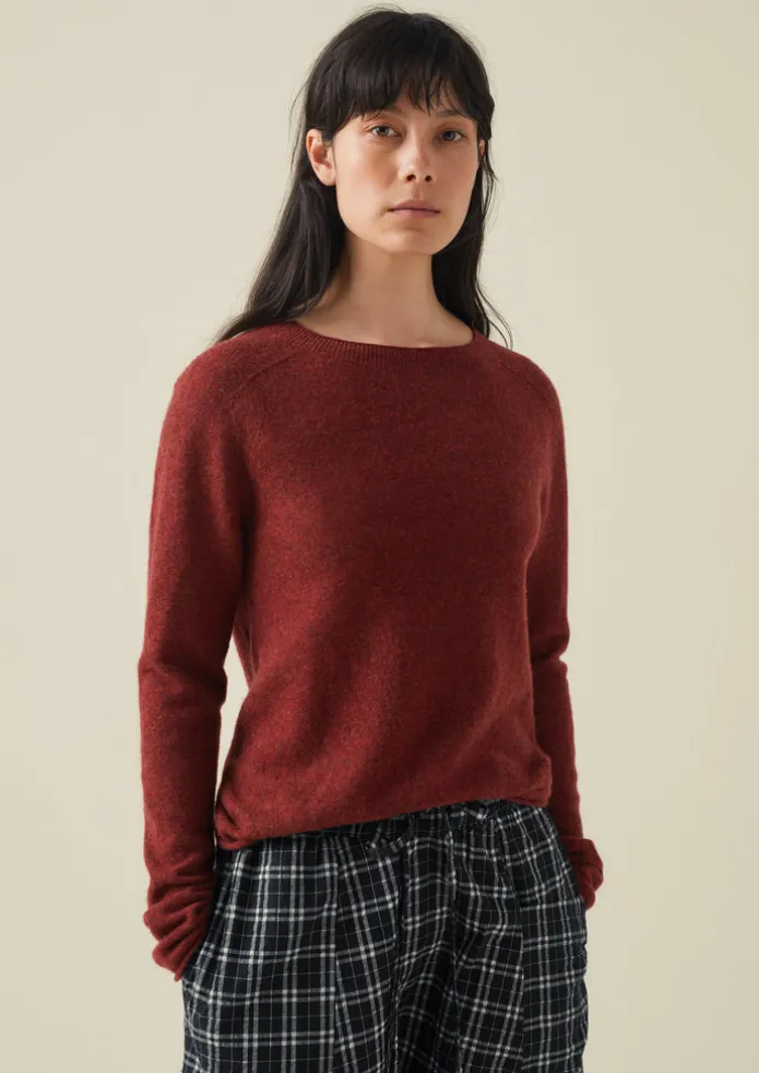 Wool Cashmere Neat Sweater